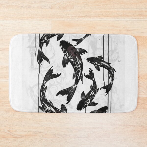 Item preview, Black Koi Fish Ink Flow designed and sold by Trend cool.