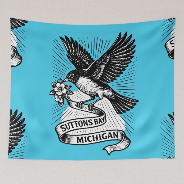 Item preview, Suttons Bay Michigan Robin designed and sold by FreshWaterWares.
