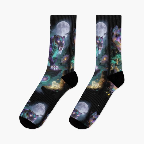 Item preview, Cosmic panther under the moon designed and sold by TOTO GUYANA.