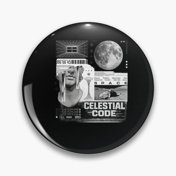 Item preview, Celestial Code – Space Future Collage designed and sold by CarabelElements.
