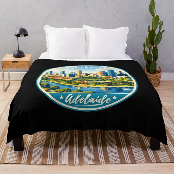 Item preview, Adelaide in South Australia, Retro Travel Art Circle Emblem designed and sold by MaateoDesign.