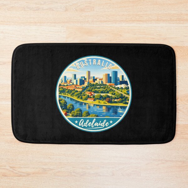 Item preview, Adelaide in South Australia, Retro Travel Art Circle Emblem designed and sold by MaateoDesign.