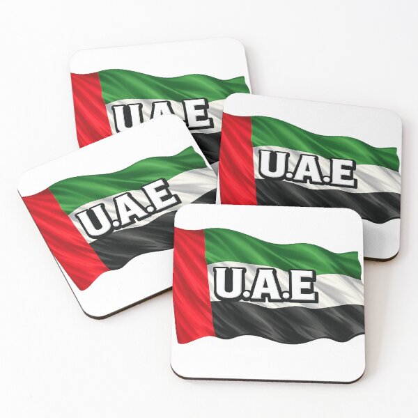 Item preview, UAE Waving Flag Design – United Arab Emirates Patriotic Pride Graphic designed and sold by GarnerSupplyCo.
