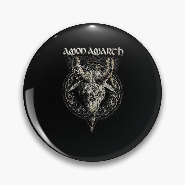Item preview, Amon Amarth Viking Metal Goat Mandala designed and sold by billyawoodwrd.