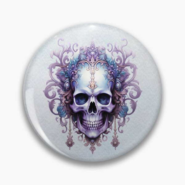 Item preview, Ornate Gothic Skull – Baroque Memento Mori Art designed and sold by MysticOzzy.
