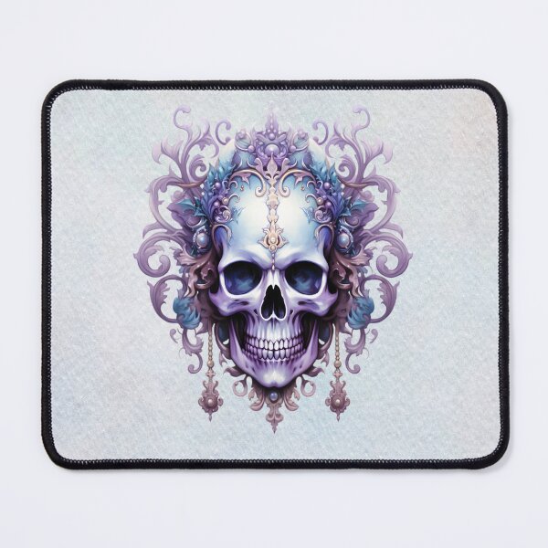 Item preview, Ornate Gothic Skull – Baroque Memento Mori Art designed and sold by MysticOzzy.