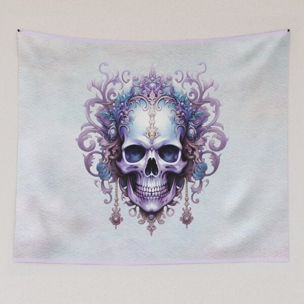 Item preview, Ornate Gothic Skull – Baroque Memento Mori Art designed and sold by MysticOzzy.