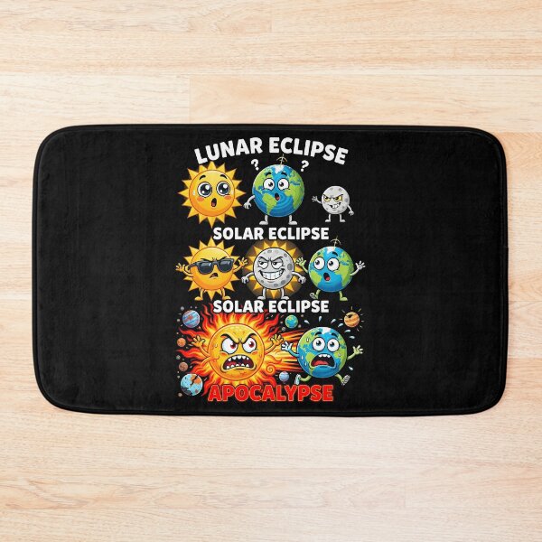 Item preview,  Funny Solar System Funny Eclipse Cartoon – Lunar, Solar & Apocalypse Space Humor Shirt designed and sold by Uglyandcute.