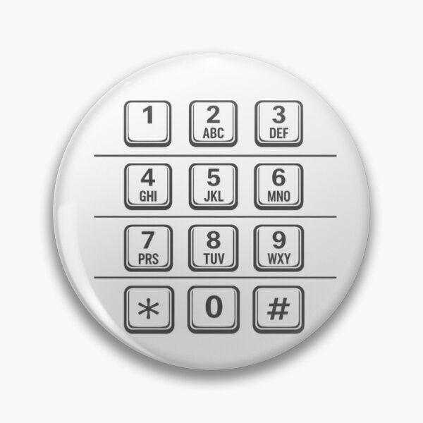 Item preview, Payphone/ATM Numbers Keypad (Gray) designed and sold by CDPrintsDesigns.