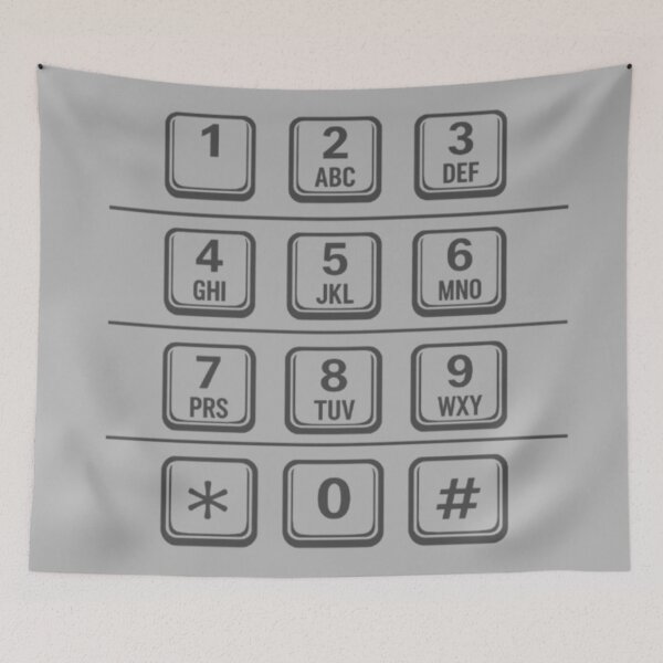 Item preview, Payphone/ATM Numbers Keypad (Gray) designed and sold by CamilasPrints.