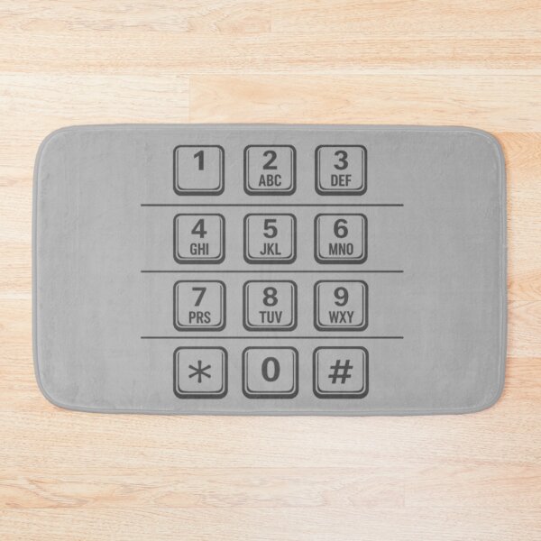 Item preview, Payphone/ATM Numbers Keypad (Gray) designed and sold by CamilasPrints.