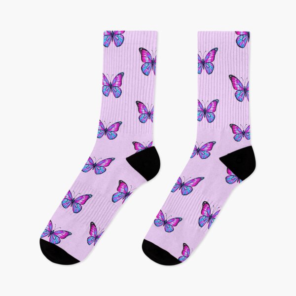 Item preview, “Clean Vibrant Pink and Blue Butterfly” designed and sold by Good Vibes .