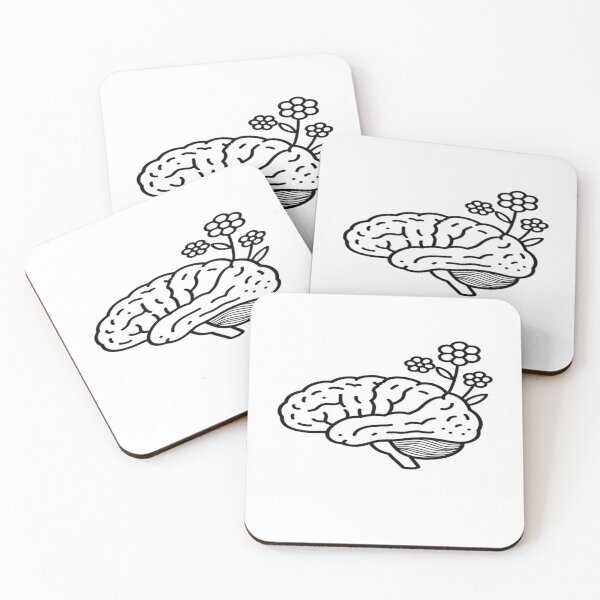 Item preview, Mindful Growth: Minimalist Blooming Brain Art designed and sold by ItzLacarth.