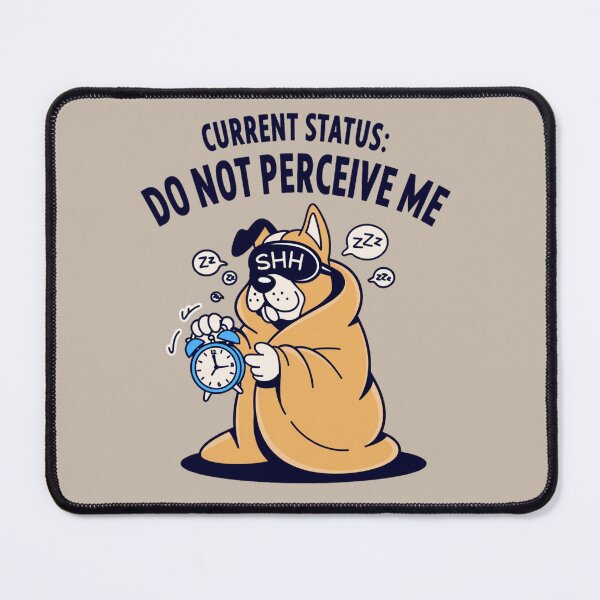 Item preview, sleepy fog - cute dog - nap time - nap lover - snooze mode - snooze button - alarm clock - do not disturb - shhh - sleep mask - tired humor - sleepy vibes - weekend mood designed and sold by JansenGS.