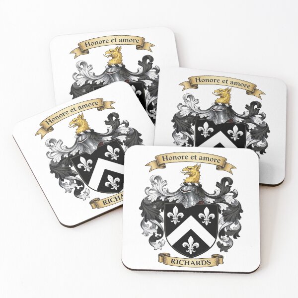 Item preview, The Richards Family Coat of Arms designed and sold by BagTown Clans.