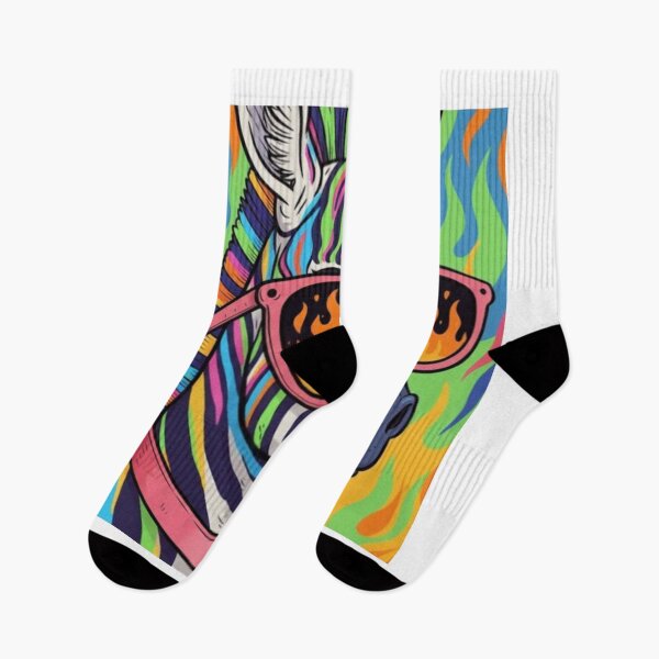 Item preview, Funky Rainbow Zebra: Fire Shades designed and sold by Trend cool.