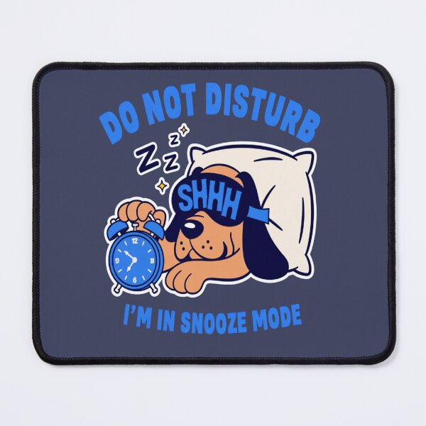Item preview, sleepy dog - cute dog - nap time - nap lover - snooze mode - snooze button - alarm clock - do not disturb - shhh - sleep mask - tired humor - sleepy vibes - weekend mood designed and sold by JansenGS.