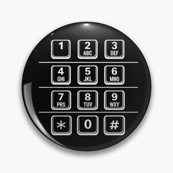 Item preview, Payphone/ATM Numbers Keypad (White) designed and sold by CDPrintsDesigns.