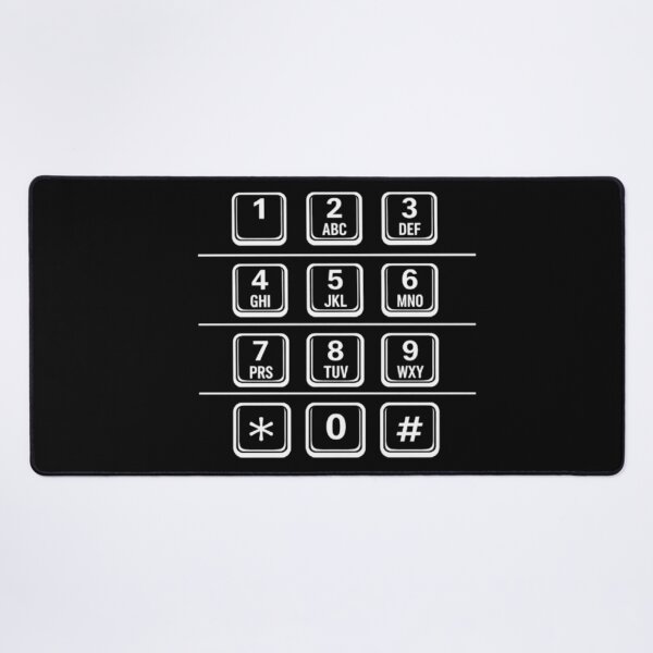 Item preview, Payphone/ATM Numbers Keypad (White) designed and sold by CDPrintsDesigns.