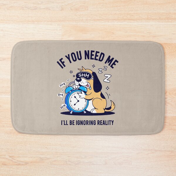 Item preview, sleepy dog - cute dog - nap time - nap lover - snooze mode - snooze button - alarm clock - do not disturb - shhh - sleep mask - tired humor - sleepy vibes - weekend mood designed and sold by JansenGS.