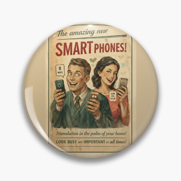 Item preview, The Amazing New Smart Phones! - Retro Tech Satire Poster designed and sold by freackly.