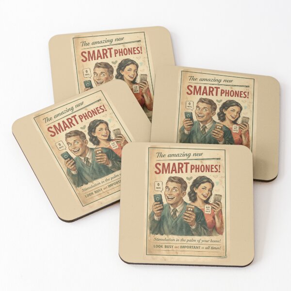 Item preview, The Amazing New Smart Phones! - Retro Tech Satire Poster designed and sold by freackly.