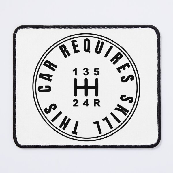 Item preview, This Car Requires Skill Sticker – Manual Transmission Decal designed and sold by gwandi.