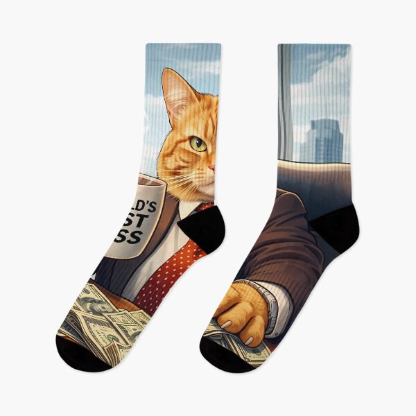 Item preview, Funny Boss Cat in Office designed and sold by mozilxsanfrof.