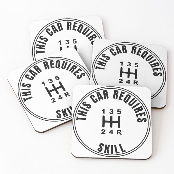 Item preview, This Car Requires Skill Sticker – Manual Transmission Decal designed and sold by gwandi.