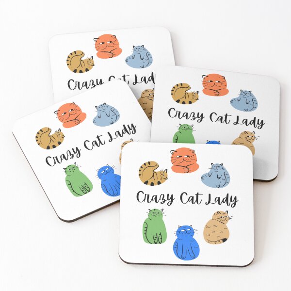 Item preview, Crazy Cat Lady Cat Shapes Design designed and sold by CarefulCreation.