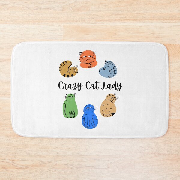 Item preview, Crazy Cat Lady Cat Shapes Design designed and sold by CarefulCreation.