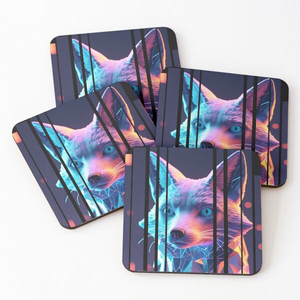 Item preview, Holographic fox in the middle of a glitch 2 designed and sold by Neon G.