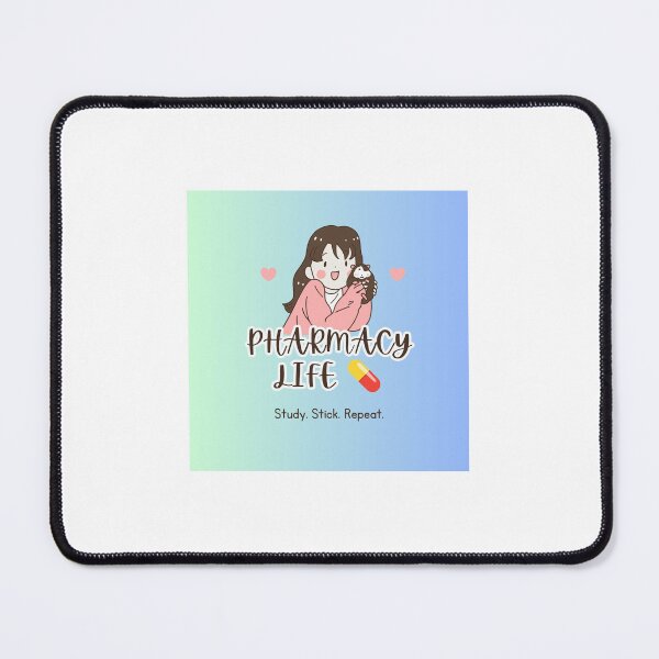 Item preview, Cute kawaii pharmacy life student study girl designed and sold by WhiteCoatPrints.