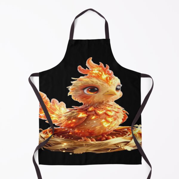Item preview, Cute Baby Phoenix Bird in Golden Nest designed and sold by ItzLacarth.