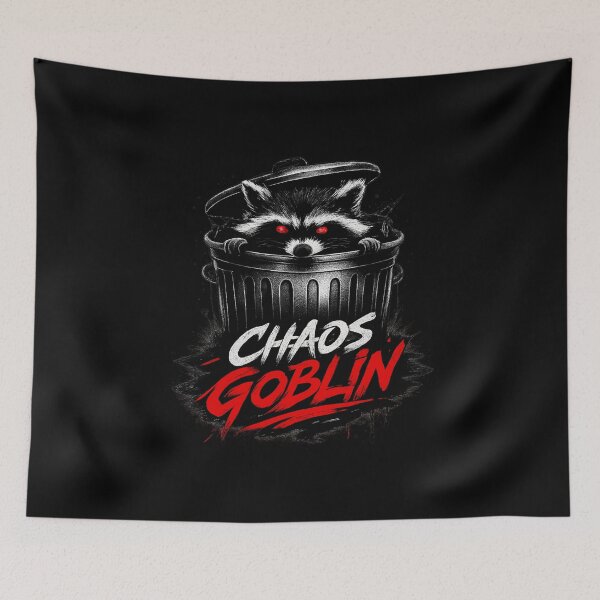Item preview, Chaos Goblin Raccoon — ADHD Trash Panda Design designed and sold by VibeOffline Studio.