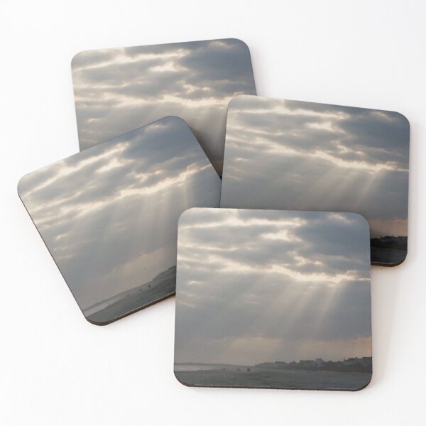 Item preview, God's Rays Shine over a Tranquil Beach designed and sold by Ktaylorphoto.