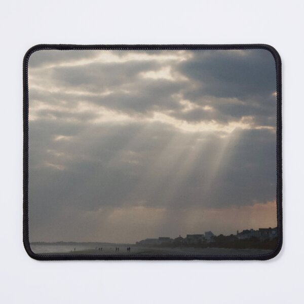 Item preview, God's Rays Shine over a Tranquil Beach designed and sold by Ktaylorphoto.