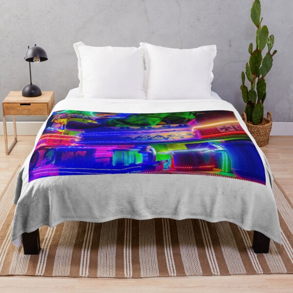 Item preview, Vibrant Neon Carnival Float With Colorful Lights and Festive Night Parade Decorations designed and sold by Nmallia.
