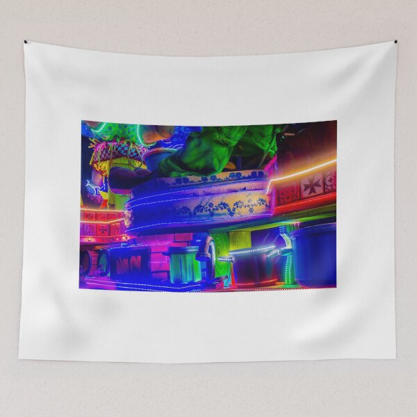 Item preview, Vibrant Neon Carnival Float With Colorful Lights and Festive Night Parade Decorations designed and sold by Nmallia.