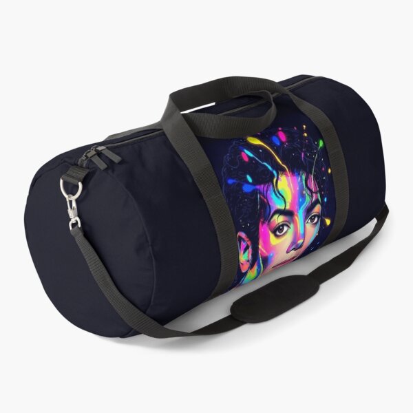 Item preview, M.J Beauty King Dance Neon Splatter Portrait designed and sold by ExploreAura Studio.