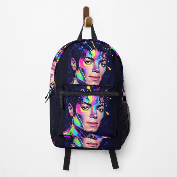 Item preview, M.J Beauty King Dance Neon Splatter Portrait designed and sold by ExploreAura Studio.
