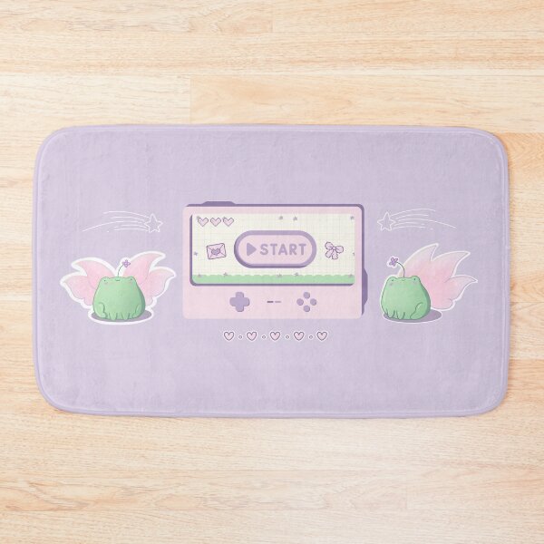 Item preview, Kawaii Video Game Start Screen with Cute Fairy Frogs designed and sold by ShyHomebodyClub.