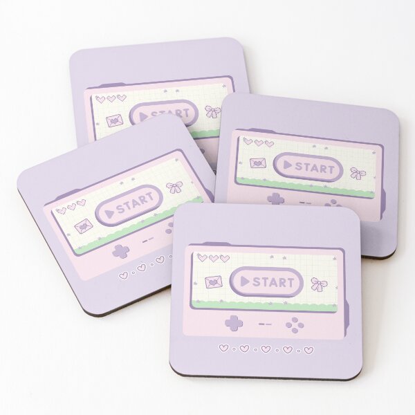 Item preview, Kawaii Video Game Start Screen with Cute Fairy Frogs designed and sold by ShyHomebodyClub.