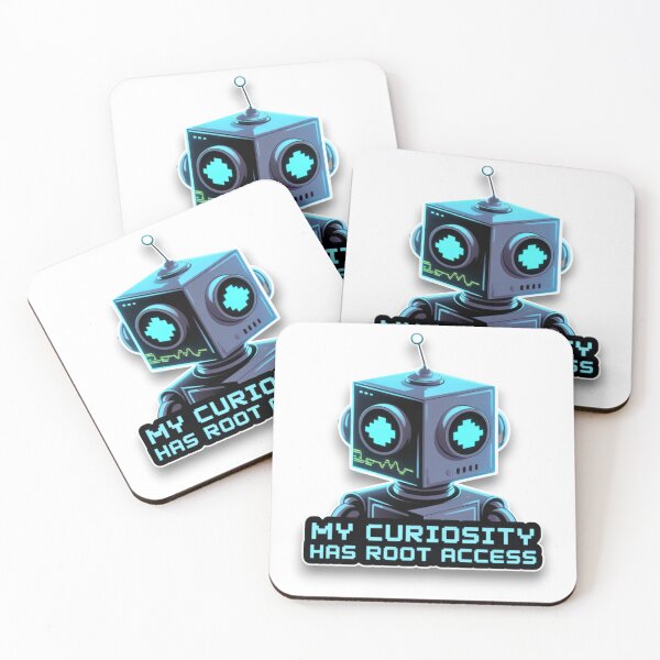 Item preview, Funny Hacker Robot Sticker designed and sold by TheNerdSociety.