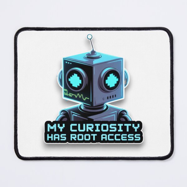 Item preview, Funny Hacker Robot Sticker designed and sold by TheNerdSociety.