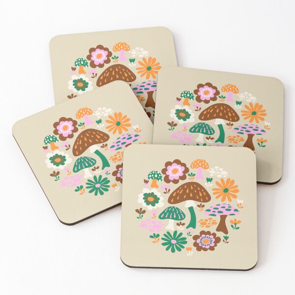 Item preview, Woodland Mushrooms and Wildflowers designed and sold by Carrie Cantwell Art.