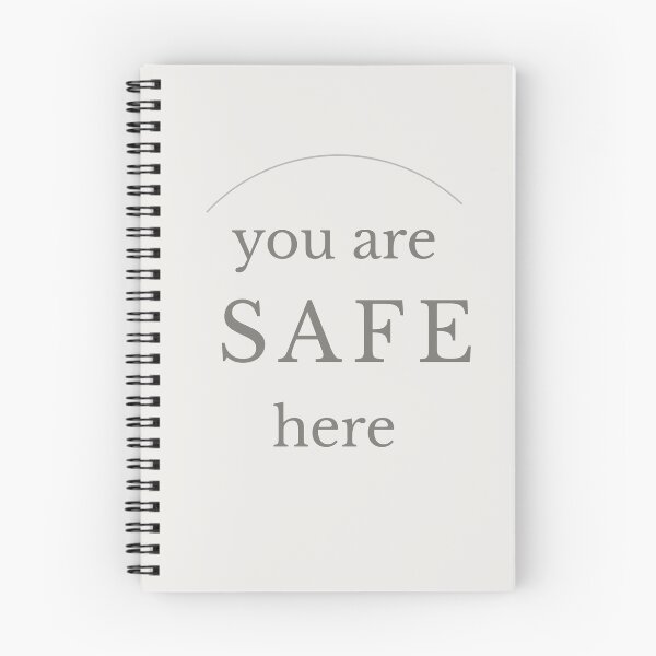 Item preview, You Are Safe Here Minimalist Typography designed and sold by Minimalist Typography.