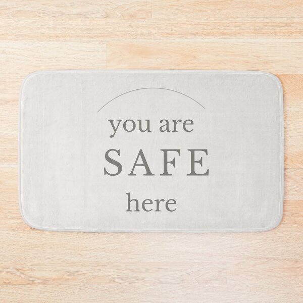 Item preview, You Are Safe Here Minimalist Typography designed and sold by Minimalist Typography.