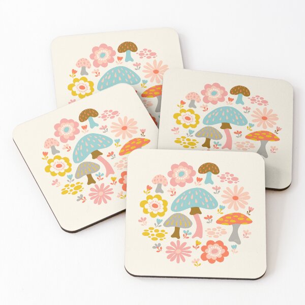 Item preview, Woodland Mushrooms and Wildflowers designed and sold by Carrie Cantwell Art.