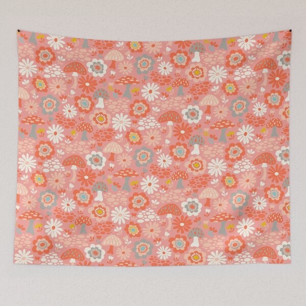 Item preview, Woodland Mushrooms and Wildflowers designed and sold by Carrie Cantwell Art.